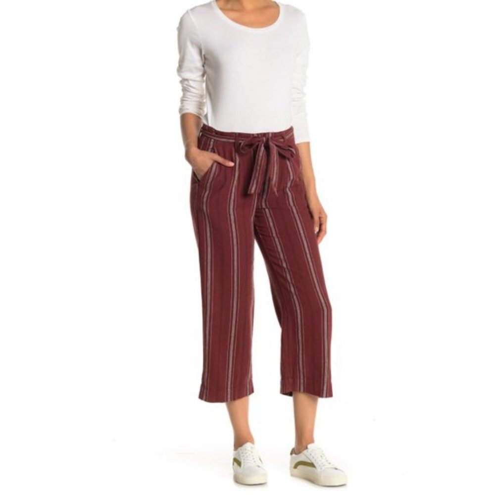 Sanctuary Linen Blend Island Stripe Pants
